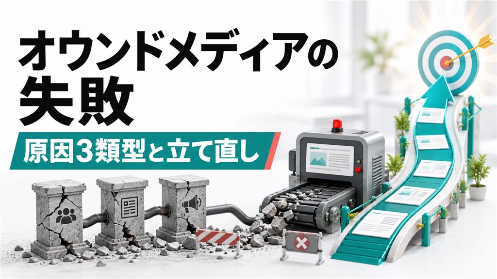 オウンドメディアの失敗はなぜ起きる？原因の3類型と立て直しの判断