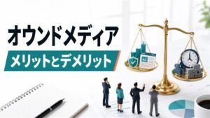 オウンドメディアのメリットとデメリット｜導入に向く企業の特徴も解説