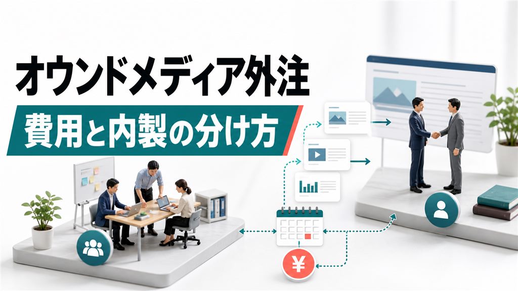 オウンドメディアの外注はどこまで任せる？費用相場と内製の分け方
